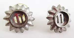 Pendiente vintage pequeño gris diseño Sunburst poste/palo/tachuela #517 - Imagen 1 de 2