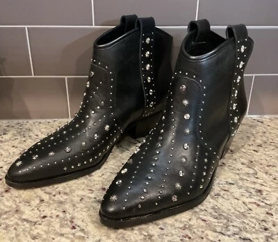 Botines SAM EDELMAN para mujer talla 7,5 M Brian punta cuero tachonado tacón medio Foto 1 de 4