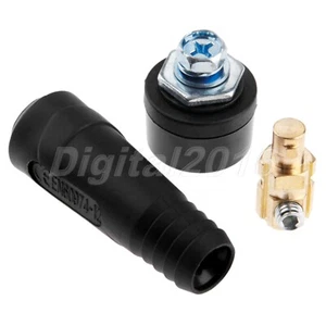 Quick Fitting Cable Connector-Plug + Socket for DKJ10-25 & DKZ10-25 Dinse-Style - Picture 1 of 10