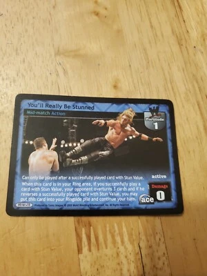 WWE WWF Raw Deal CCG - You'll Really be Stunned - Rare - Image 1 of 3