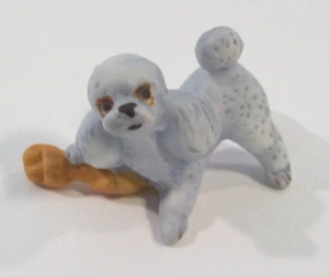 Miniature Bone China Poodle Dog Figurine - Picture 1 of 5