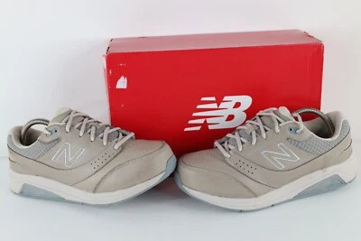 New Balance 928 Mujer Talla 9.5 2E Deletrear Cuero Mamá Zapatos Tenis Gris Foto 1 de 4