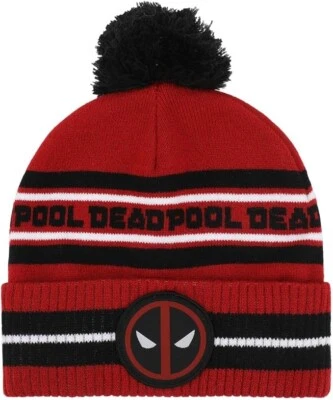 Gorro con puño rojo y negro con logotipo de Deadpool de Marvel Foto 1 de 4
