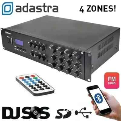 Adastra A8 Professional Stereo 1600W Quad Endstufe + Bluetooth Receiver - Bild 1 von 4