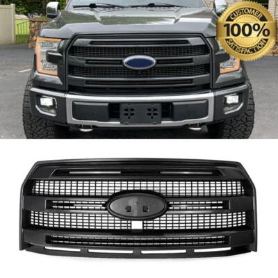 For 2015 2016 2017 Ford F-150 F150 Magnetic Front Upper Grille W/ Camera Hole US - Image 1 of 4