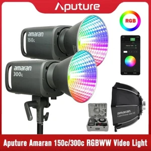 Aputure Amaran 300c 150c RGBWW COB LED Video Light 2700K-7500K Bowens Mount APP - Picture 1 of 19