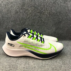 Nike Shoes Men's 10 Zoom Pegasus 37 Seahawks NFL Sneakers DEADSTOCK & NEW! - Picture 1 of 6