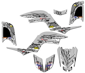 Kit de Gráficos Senge Gris Senge Raptor 660 Shredder todos los Años Compatible con Yamaha - Imagen 1 de 7