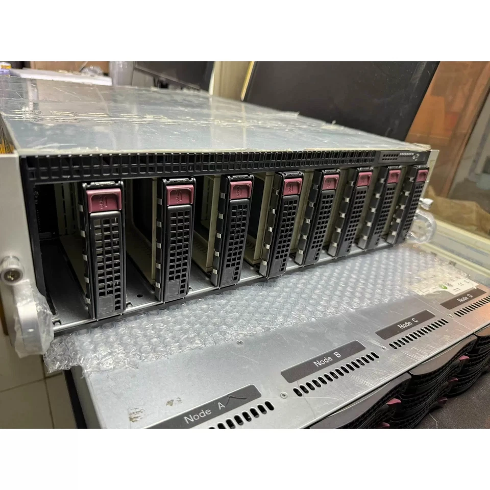 Supermicro 5039MS-H8TRF 8x Node Server 16X3.5"/8X E3-1280 V5 4C 3.7G/16X16G RAM - Image 1 of 1