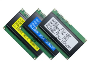 2004 LCD Display Module Character 20x4 Blacklight Gray Yellow Blue NEW - Picture 1 of 14