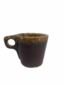 De colección - Juego de 4 tazas de cerámica de casco - tazas de café - esmalte por goteo marrón - Imagen 1 de 14