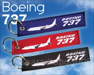 Keychain BOEING 737 Keyring Pilot Aircraft Flight Aviation Crew Stewardess Car - Bild 1 von 5