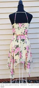 Childrens Place Dress 10/12 Straps Pullover Yellow Pink Green Floral Spr/Sum - Picture 1 of 5
