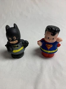 Fisher Price Little People Batman Superman 2 DC Super Friends Héroes Superhéroes - Imagen 1 de 7