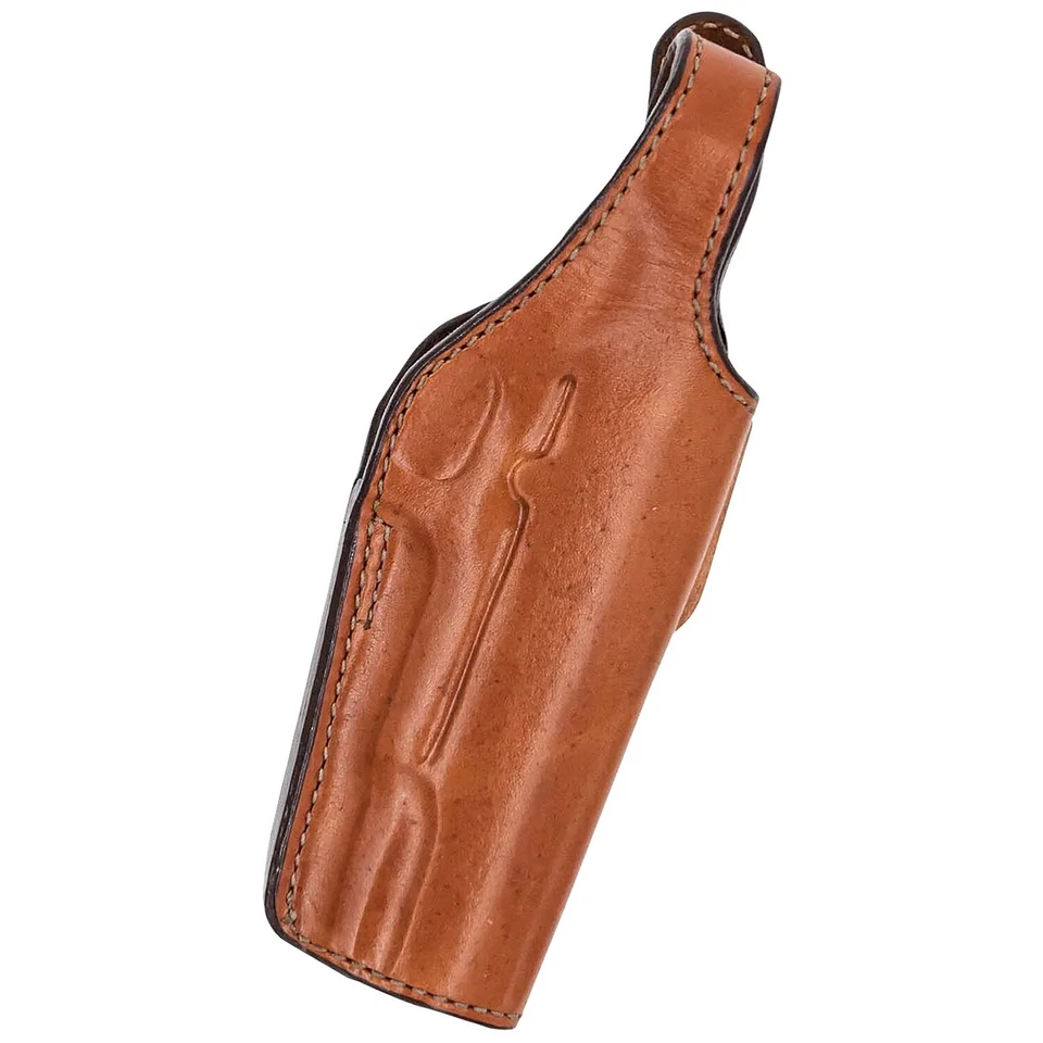 Bianchi 19L Thumbsnap OWB Holster Fits Ruger SR1911, Tan Leather, RH #17632 - Image 1 of 1