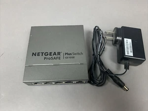 Netgear ProSafe PlusSwitch G5105 5 Port Gigabit Switch Pre-Owned Tested Working - Picture 1 of 6