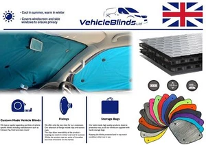 Thermal Blinds For Fiat Ducato (2006-Date) Campervan, Van , Window Blinds - Picture 1 of 11