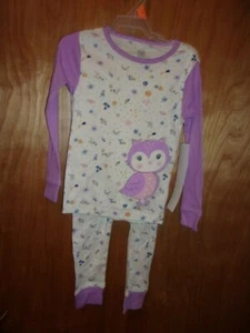 GIRLS SIZE 4T NEW NWT OWL THEMED PAJAMA SET 2 PIECE LONG SLEEVE SNUG FIT  - Picture 1 of 3