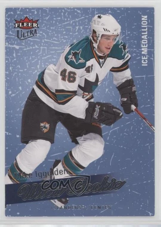 2008-09 Fleer Ultra Ice Medallion /100 Mike Iggulden #213 Rookie RC - Image 1 of 2