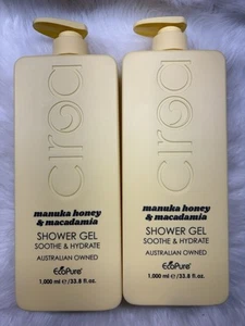 2-Pack Ciroa ~ Manuka Honey & Macadamia Soothing & Hydrating Shower Gel 33.8 oz - Picture 1 of 1