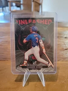 2025 Panini Donruss Baseball Carson Benge-#18 Unleashed Insert. New York. - Picture 1 of 2