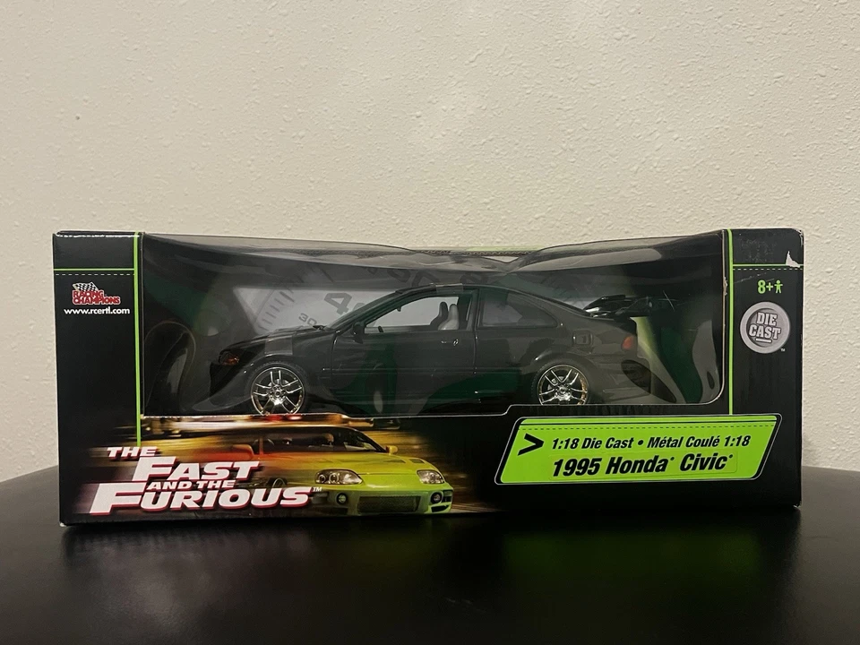 Fast & The Furious 1995 Honda Civic 2003 Diecast 1/18 Scale American Muscle Car - Image 1 of 4