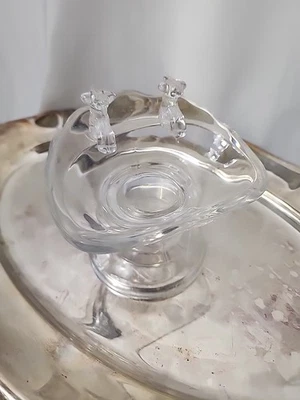 Soap Dish Pedestal Sink Clear Plastic Country - Image 1 of 4