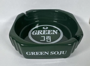 Green Ceramic Soju Korean Liquor Ashtray - Picture 1 of 5