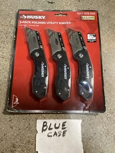 3er Pack Husky 1011-378-042 klappbare Lock-Back Allzweckmesser Schnellwechselklinge - Bild 1 von 2