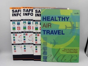 Safety Card Safety Instruction Brochure Singapore Airlines B747-400 B777-200 set - Picture 1 of 11
