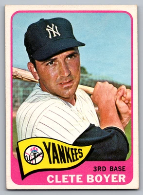 Clete Boyer Yankees 1965 Topps #475 Foto 1 de 3