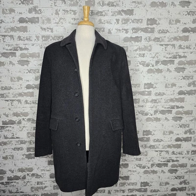 Banana Republic Mens Gray Cashmere Wool Blend Knee Length Trench Overcoat XL - Image 1 of 4