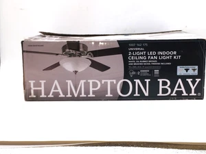 Hampton Bay 2-Light White Glass Bowl Ceiling Fan LED Light Kit - Picture 1 of 4