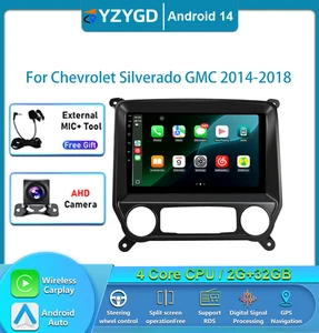 Android GPS  For Chevrolet Silverado GMC 2014-2018 Carplay Radio Multimedia Car - Picture 1 of 18