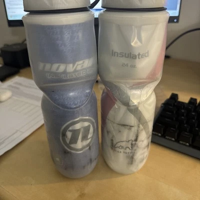 LOT OF 2 Polar Bottle 24 oz White Insulated Running Biking Hiking - Image 1 of 4