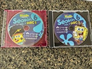 SpongeBob Schwammkopf: Staffel 6, Vol. 1 (DVD, 2009, 2-Disc Set) nur DVD's - Bild 1 von 2