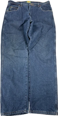 Cabela’s Men’s Medium Wash Flannel Lined Denim Jeans - 38x34 - Image 1 of 3