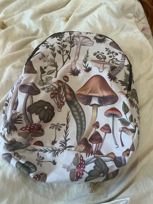Mushroom Backpack Botanical Print - Image 1 of 4