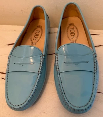 Zapatos para conducir talla 7 TOD'S Penny Mocasín charol Gommini hechos en Italia Foto 1 de 4