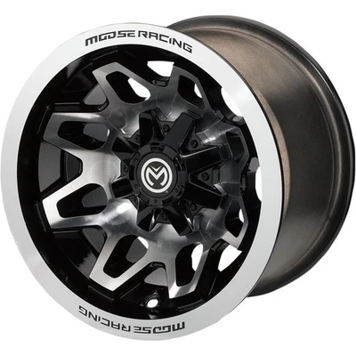 416X Wheel - Front/Rear - Machined Black - 12x7 - 4/156 - 4+3 416M127156GBMF4 - Imagem 1 de 4