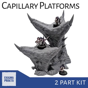 Capillary Platforms - 28mm Tyranid 3D Printed Terrain for Tabletop Wargaming - Picture 1 of 7