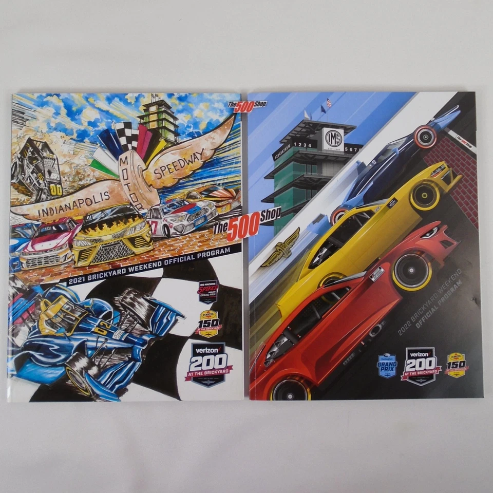 2021 & 2022 Brickyard Weekend Program Verizon 200 IndyCar GP Pennzoil 150 BC39 - Image 1 of 4