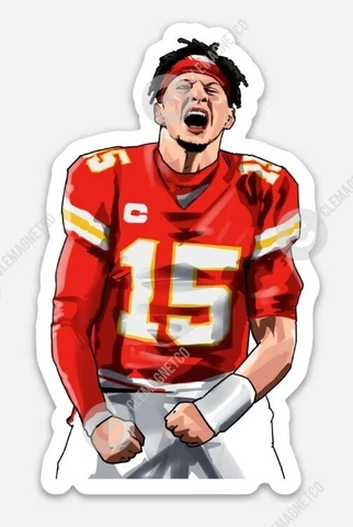 KC Pat Mahomes MAGNET - NFL Quarterback Patrick Mahomes Kansas City Chiefs Cover