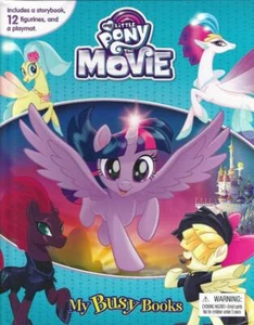 My Little Pony Movie My Busy Books 12 Figurines Play Mat Tempest Rainbow Grubber - Picture 1 of 8