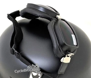 Bobster Pilot Retro Goggles with Interchangeable Lens - Dark & Clear - Picture 1 of 5
