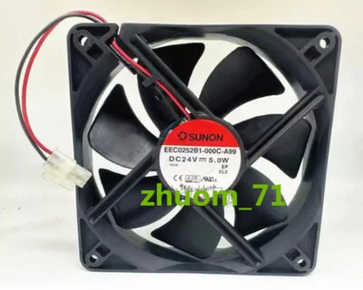 1PC SUNON EEC0252B1-000C-A99 DC24V 5.0W 12025 12CM inverter cooling fan - Image 1 of 3