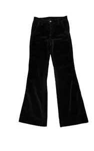 Tory Burch Pants Velvet Black Size 24 High Waisted Flare - Bild 1 von 9