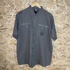 Enyce Shirt Mens XL Short Sleeve Button Up Green Patch Skater Y2K