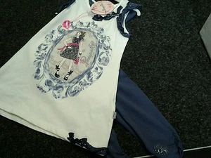 SALE NEW PAMPOLINA 3/4 LENGTH LEGGING SET SIZE 4 YEARS - Picture 1 of 1