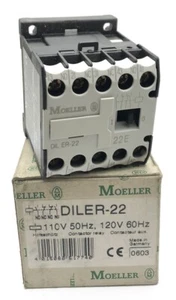 Bobina de relé de contacto Moeller DIL ER-22: 110v 50Hz o 120v 60Hz DILER-22 2NO 2NC - Imagen 1 de 6
